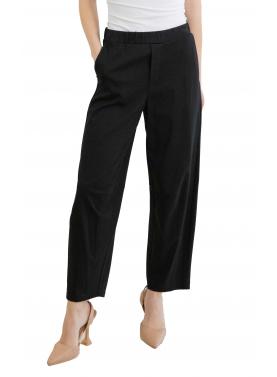 Pantaloni palazzo cropped a vita media Please